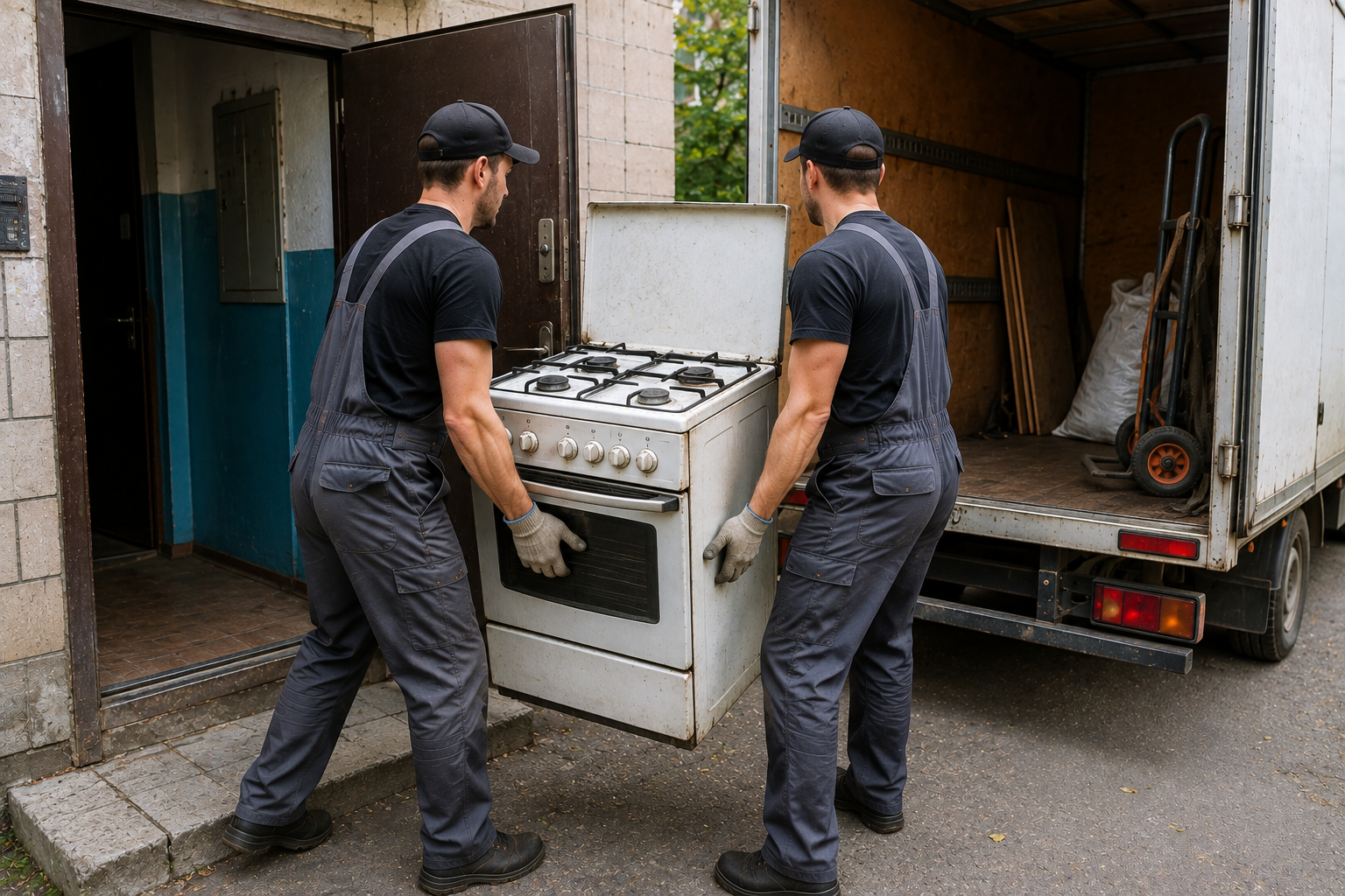 Вывоз газовой плиты